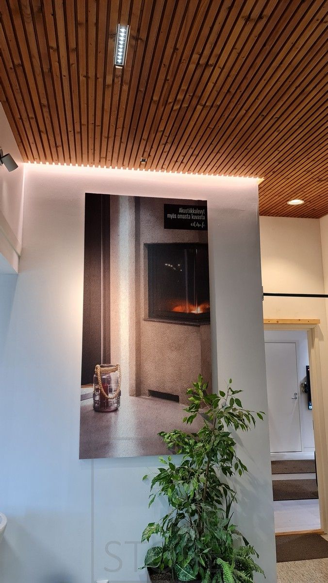 Led nauha rimakaton ja seinän välissä tunnelmavalona. Ledstore.fi